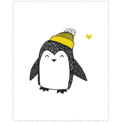 Панель для одеяла Пингвины №3 100x80
