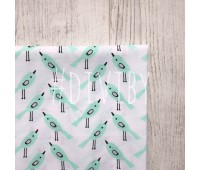 Пташки мятные на белом