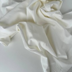 Футер двухнитка молочный c эффектом велюра