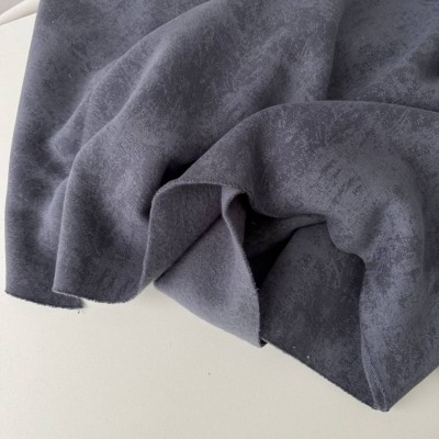 Футер трехнитка с начесом варенка синяя