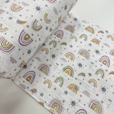 Турецкая фланель радуги разноцветные 240см