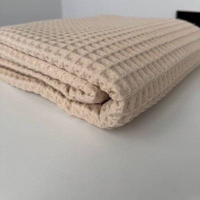 Турецкое хлопковое вафельное полотно латте  240см