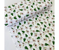 Поплин авокадо на белом 240