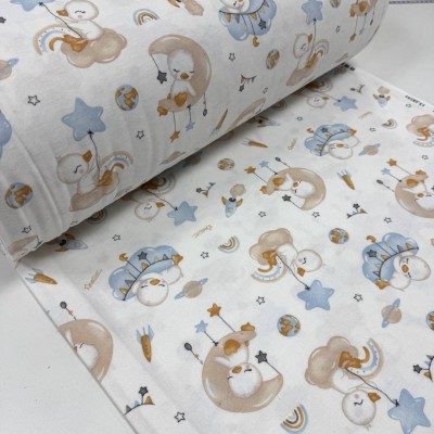 Турецкая фланель утята на облаке 240см