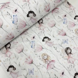 Муслин девочки и цветок