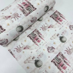 Поплин единороги и замки 240